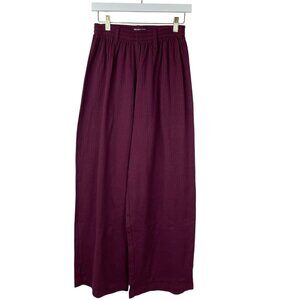 Wet Seal Burgundy Wide Leg Pants